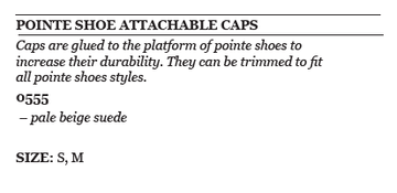 Pointe shoe caps